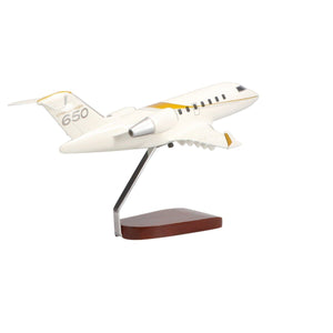 Bombardier Challenger 650 Large Mahogany Model