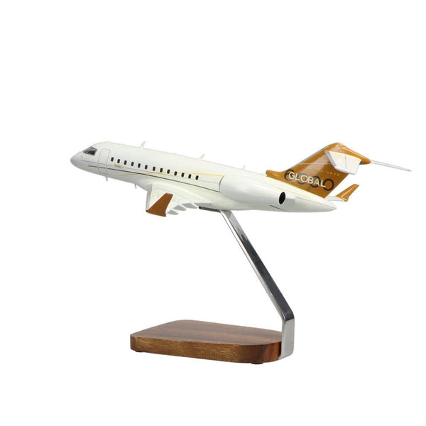 Bombardier Global Express Clear Canopy Large Mahogany Model