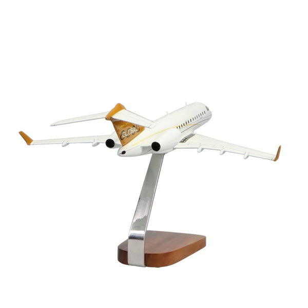Bombardier Global Express Clear Canopy Large Mahogany Model