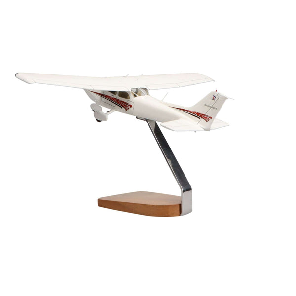 Cessna® 172 Skyhawk SP (Red) Clear Canopy Large Mahogany Model