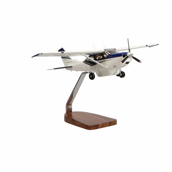 Cessna Turbo Stationair HD Clear Canopy Large Mahogany Model