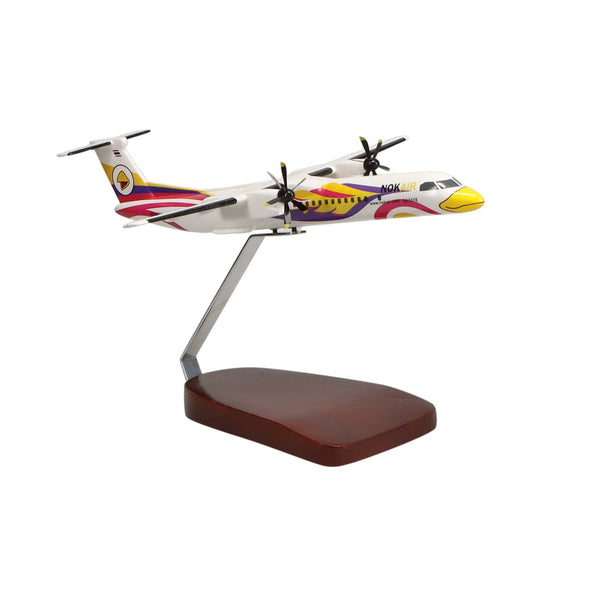 De Havilland Canada Dash 8 Nok Air Large Mahogany Model