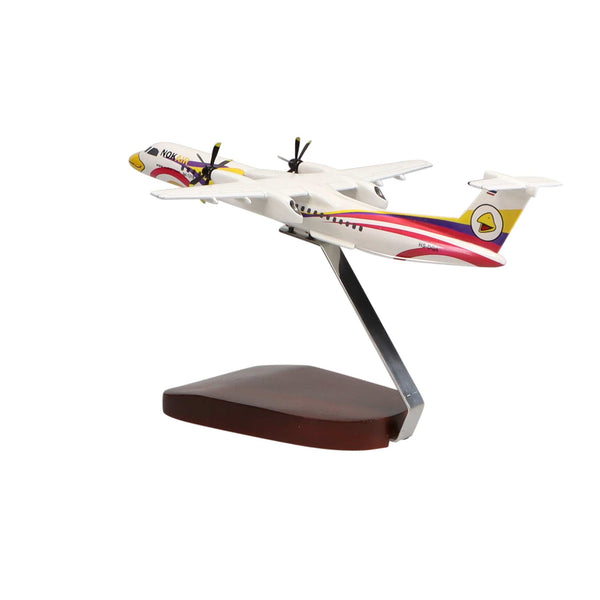 De Havilland Canada Dash 8 Nok Air Large Mahogany Model