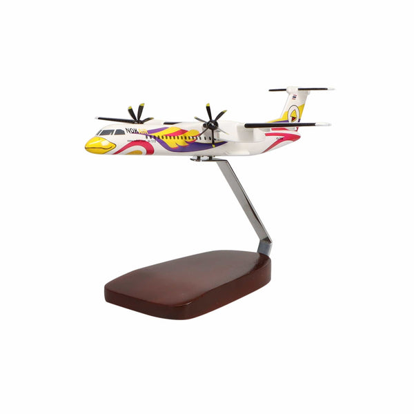 De Havilland Canada Dash 8 Nok Air Large Mahogany Model