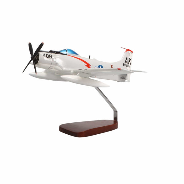 Douglas A-1 Skyraider Large Mahogany Model