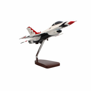 General Dynamics F-16C U.S. Air Force Thunderbirds Large Mahogany Model