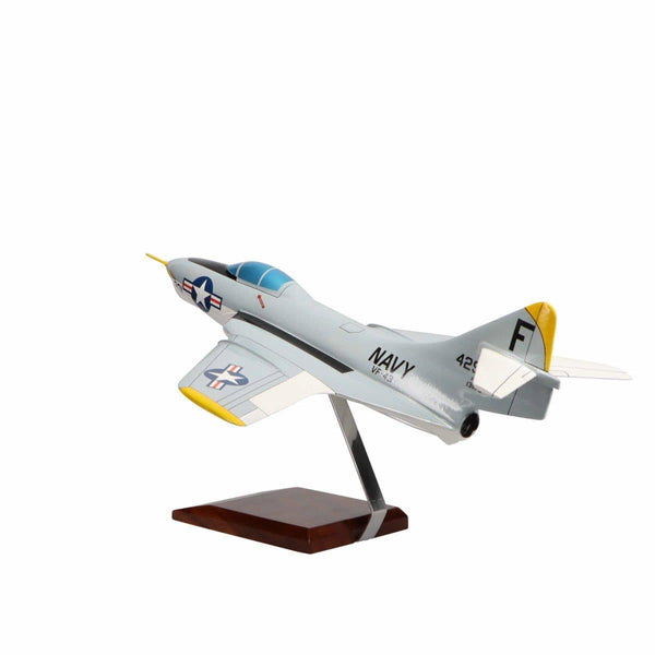 Grumman F9F-8 Cougar™ Large Mahogany Model