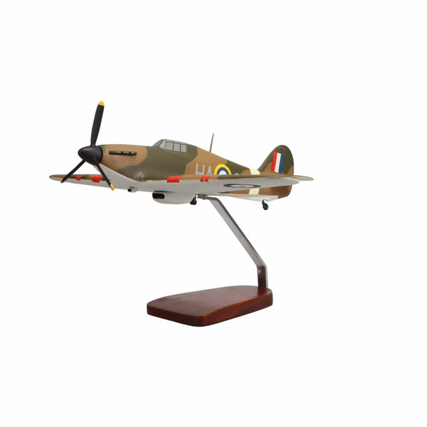 Hawker Hurricane Large Mahogany Model