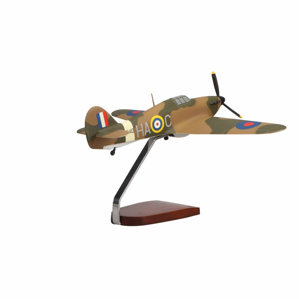 Hawker Hurricane Large Mahogany Model