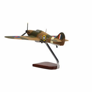 Hawker Hurricane Large Mahogany Model