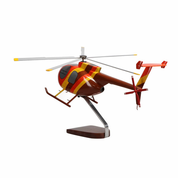 Hughes Helicopters 500D Magnum PI Large Mahogany Model