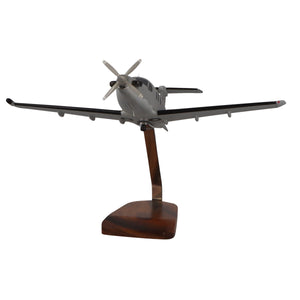 Pilatus PC-12 U-28A Military Large Mahogany Model