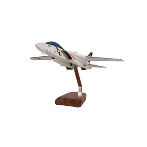 Grumman F-14A Tomcat VF-84 Jolly Rogers Large Mahogany Model