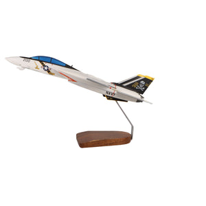 Grumman F-14A Tomcat VF-84 Jolly Rogers Large Mahogany Model