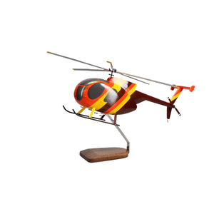 Hughes Helicopters 500D Magnum PI Large Mahogany Model