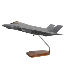 Lockheed Martin F-35B JSF/STOVL U.S. Marine Corps Large Mahogany Model