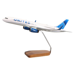 Boeing 757-200 United Airlines Large Mahogany Model