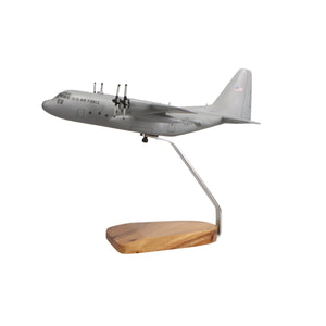 Lockheed C-130H Hercules (Grey) Large Mahogany Model