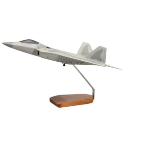 Lockheed Martin F-22 Raptor Large Mahogany Model