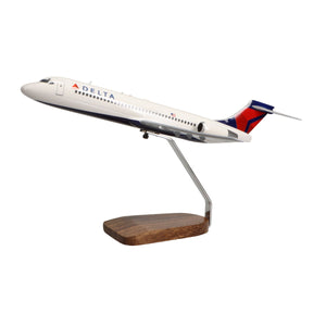 Boeing 717 Delta Air Lines Large Mahogany Model
