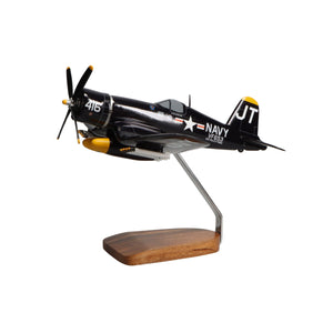 Jim Tobul F4U-4 Corsair Large Mahogany Model