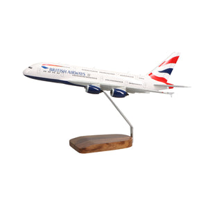 Airbus A380 British Airways Large Mahogany Model