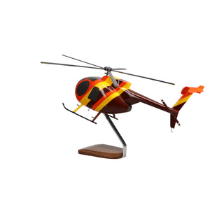 Hughes Helicopters 500D Magnum PI Large Mahogany Model