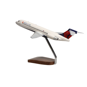 Boeing 717 Delta Air Lines Large Mahogany Model