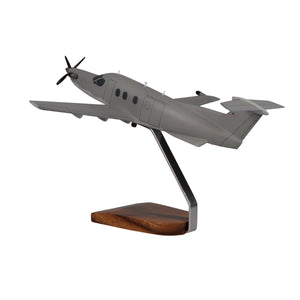 Pilatus PC-12 U-28A Military Large Mahogany Model