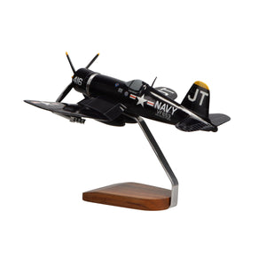 Jim Tobul F4U-4 Corsair Large Mahogany Model