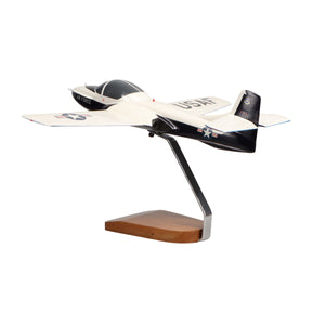 Cessna T-37B Tweetie Bird (Blue/White) Large Mahogany Model