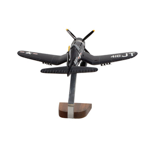 Jim Tobul F4U-4 Corsair Large Mahogany Model