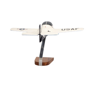 Cessna T-37B Tweetie Bird (Blue/White) Large Mahogany Model