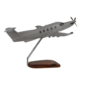 Pilatus PC-12 U-28A Military Large Mahogany Model