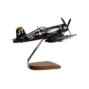 Jim Tobul F4U-4 Corsair Large Mahogany Model
