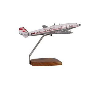 Lockheed L-1649 Starliner TWA (Trans World Airlines) Large Mahogany Model