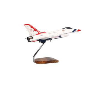 General Dynamics F-16A Thunderbirds Large Mahogany Model