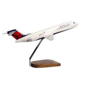 Boeing 717 Delta Air Lines Large Mahogany Model