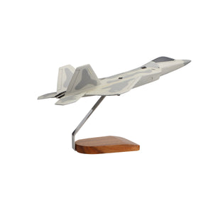 Lockheed Martin F-22 Raptor Large Mahogany Model