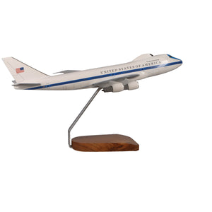 Boeing E-4 Advanced Airborne Command Post Large Mahogany Model