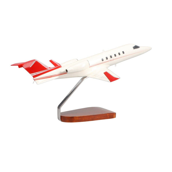 Learjet 40 Large Mahogany Model