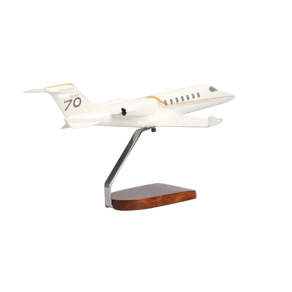 Learjet 70 Large Mahogany Model