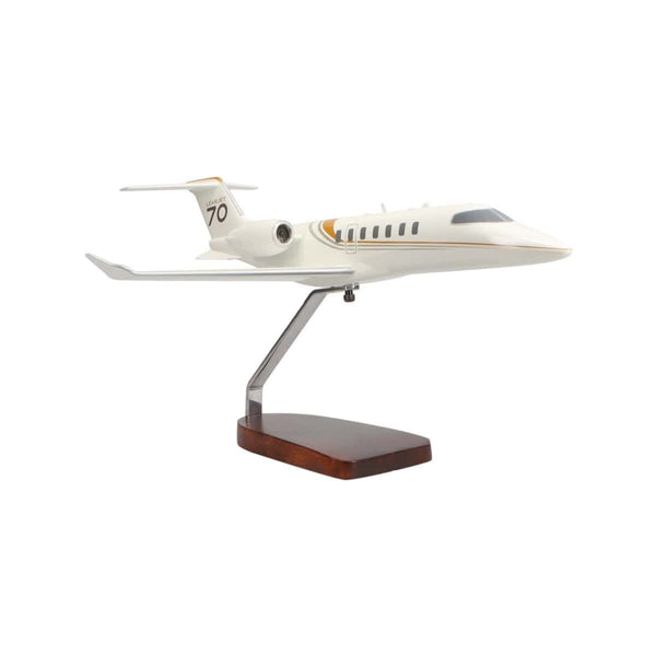 Learjet 70 Large Mahogany Model