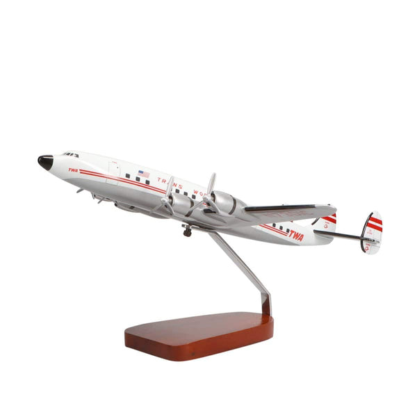 Lockheed L-1049 Super Constellation® TWA (Trans World Airlines) Large Mahogany Model