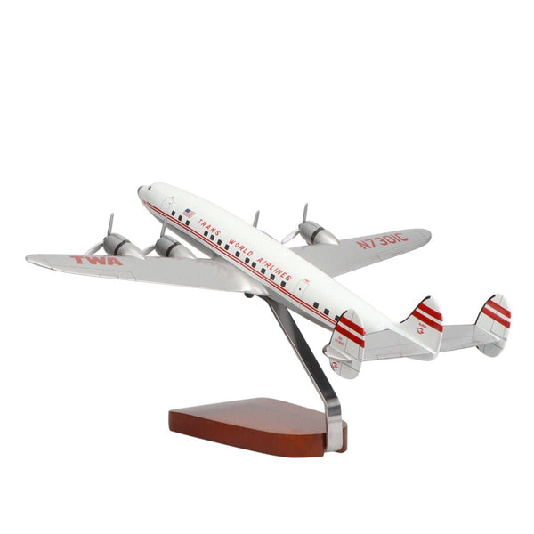 Lockheed L-1049 Super Constellation® TWA (Trans World Airlines) Large Mahogany Model