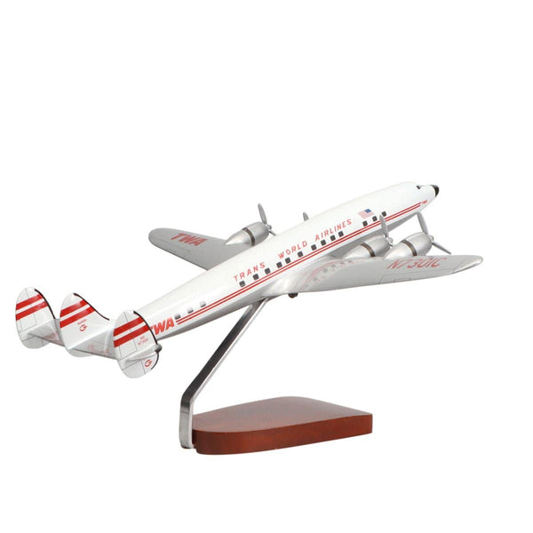 Lockheed L-1049 Super Constellation® TWA (Trans World Airlines) Large Mahogany Model