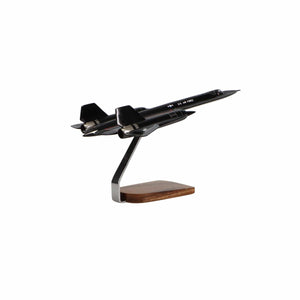 Lockheed SR-71 Blackbird Clear Canopy Large Mahogany Model