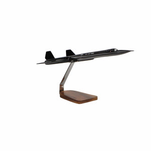 Lockheed SR-71 Blackbird Clear Canopy Large Mahogany Model