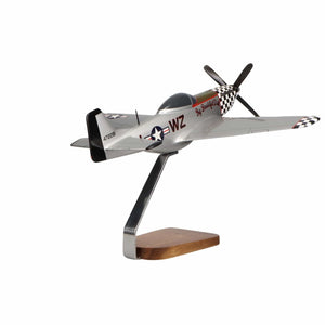 North American P-51D Mustang "Big Beautiful Doll" Large Mahogany Model