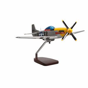 North American P-51D Mustang "Detroit Miss" Large Mahogany Model